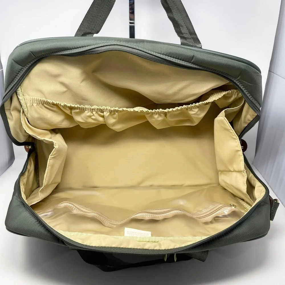 Lark‎ Classic Weekender Duffle Bag Carry On Suitcase Olive Green Luggage Strap
